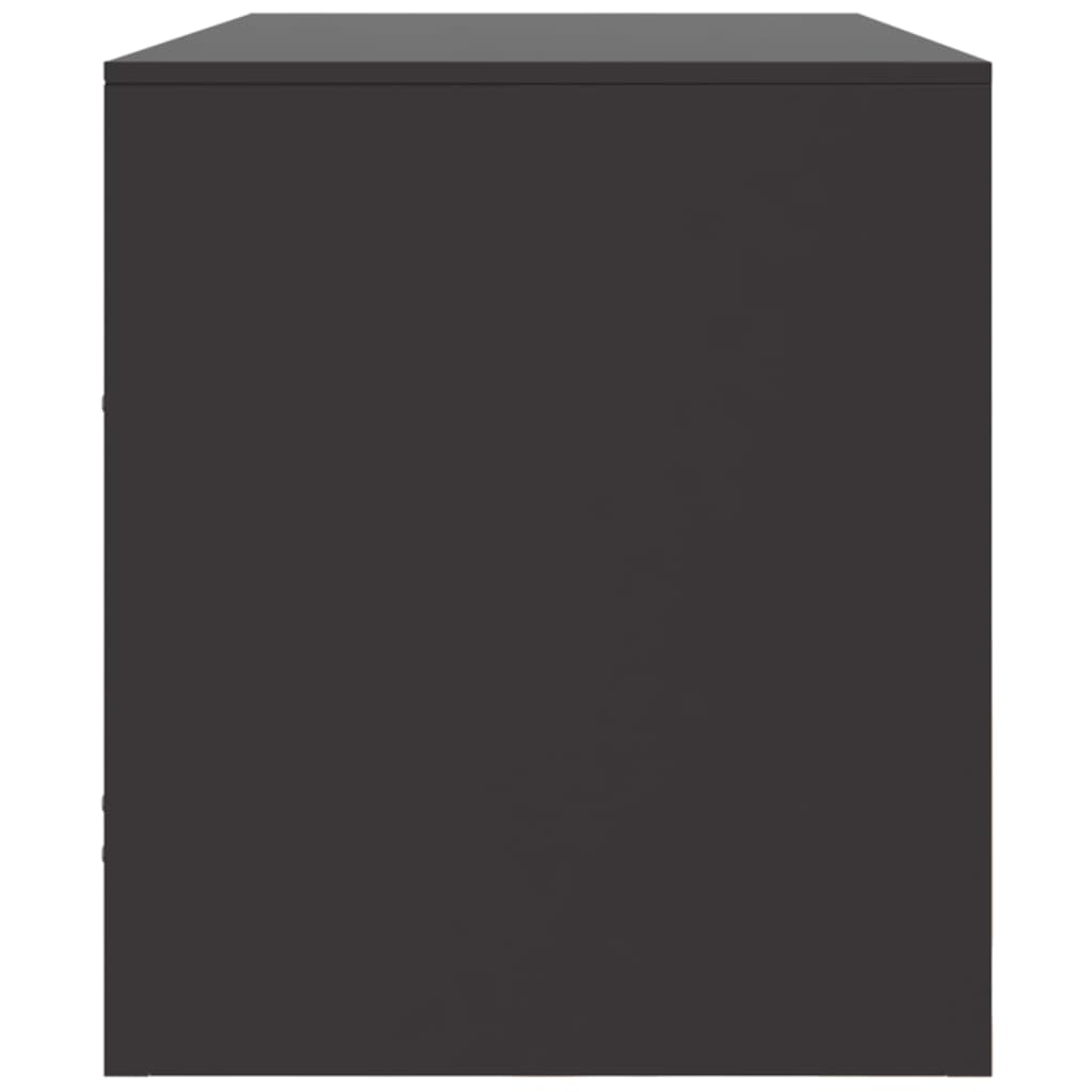 TV-Schrank Schwarz 99x39x44 cm Stahl