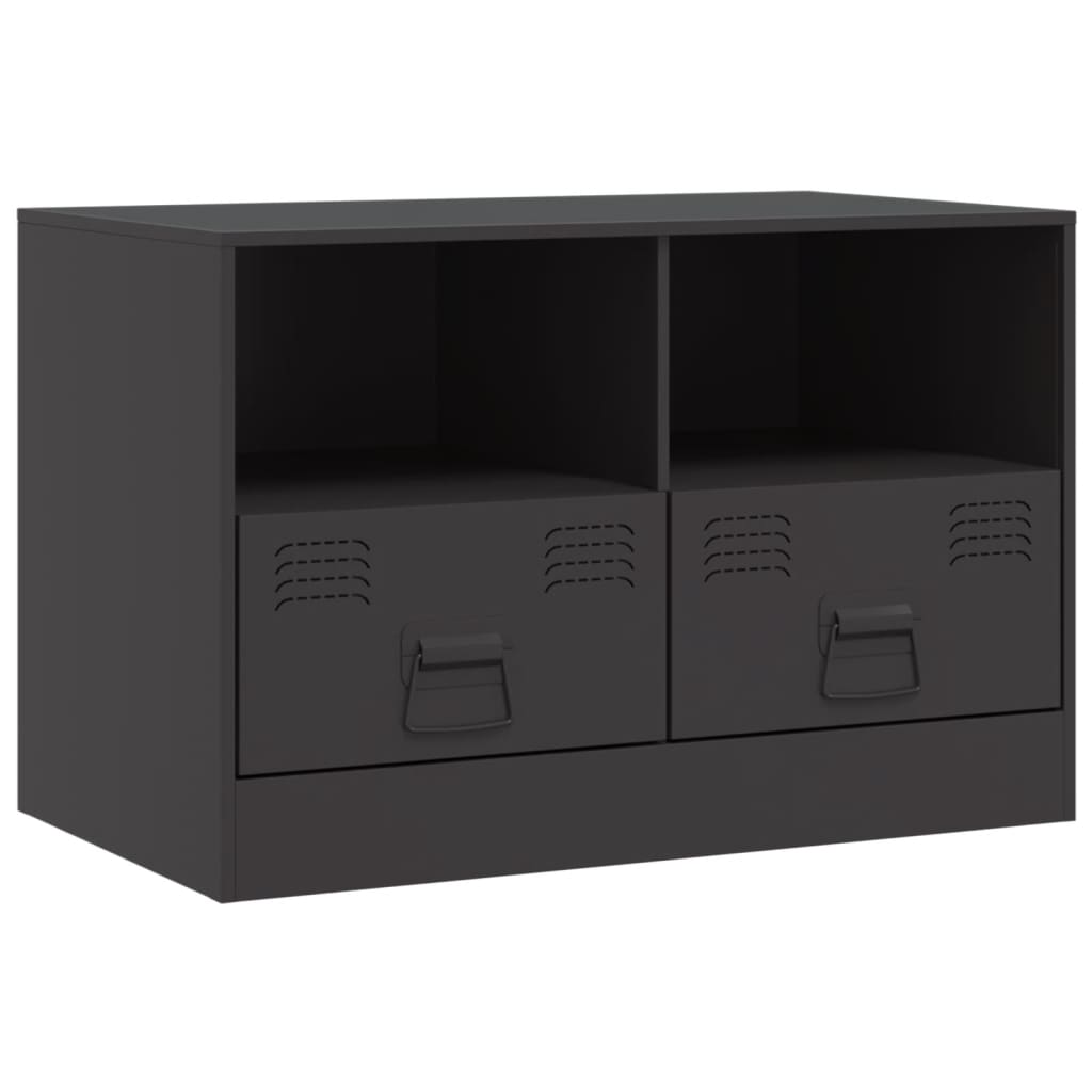 TV-skab Sort 67x39x44 cm Stål