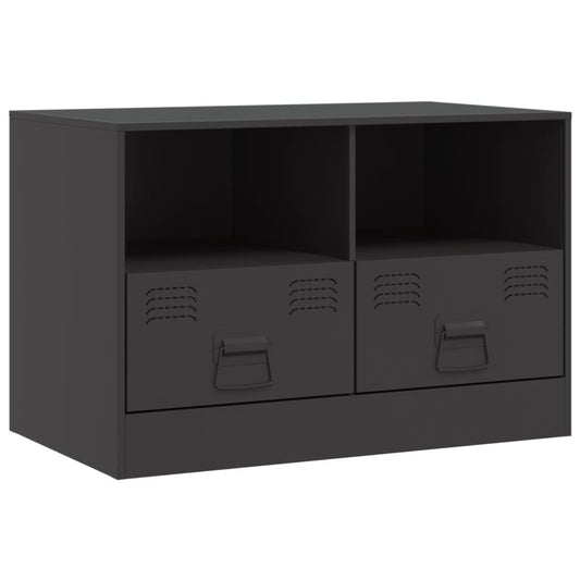TV-skab Sort 67x39x44 cm Stål