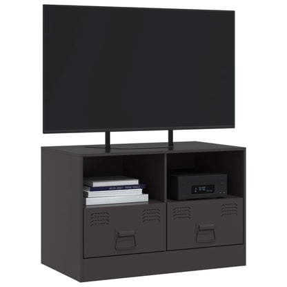 TV-skab Sort 67x39x44 cm Stål