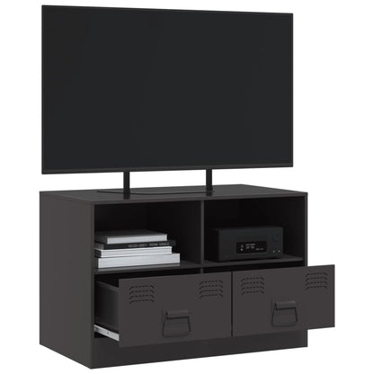 TV-skab Sort 67x39x44 cm Stål