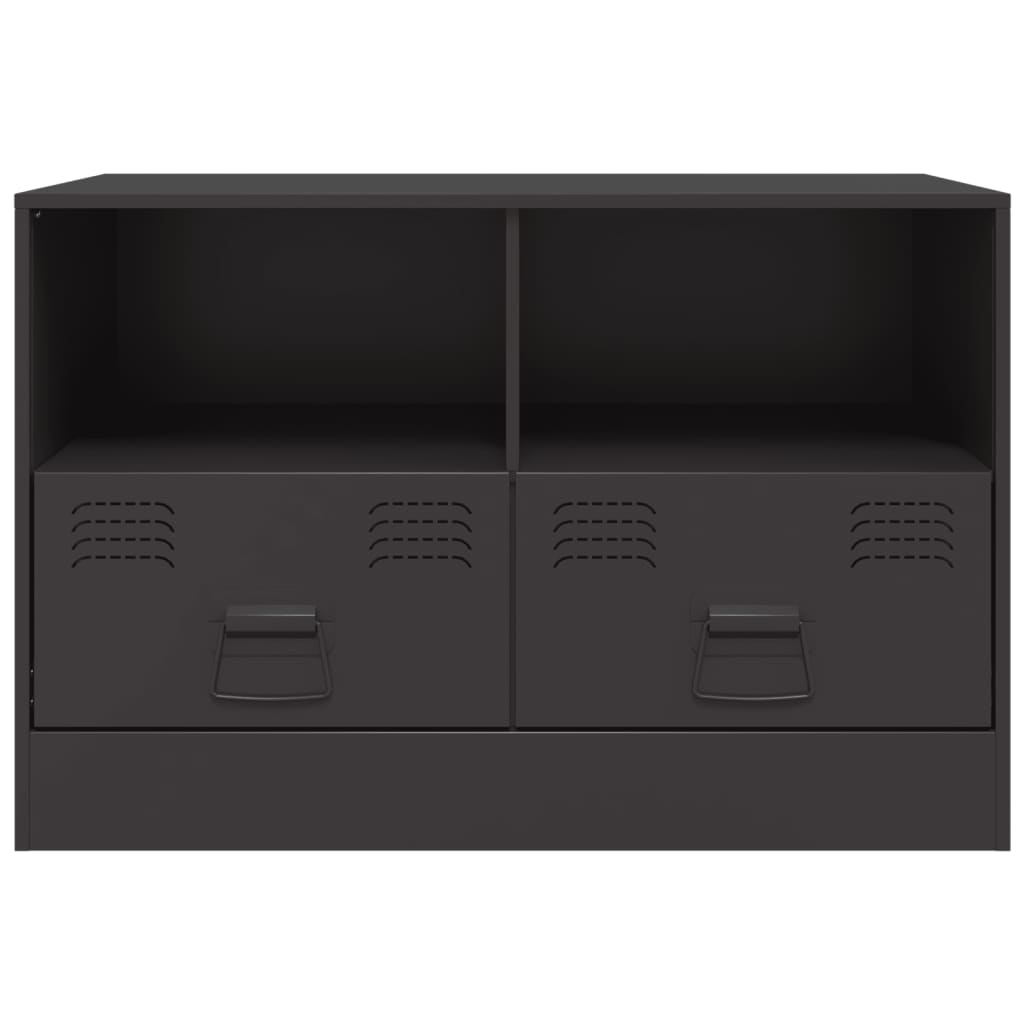 TV-skab Sort 67x39x44 cm Stål