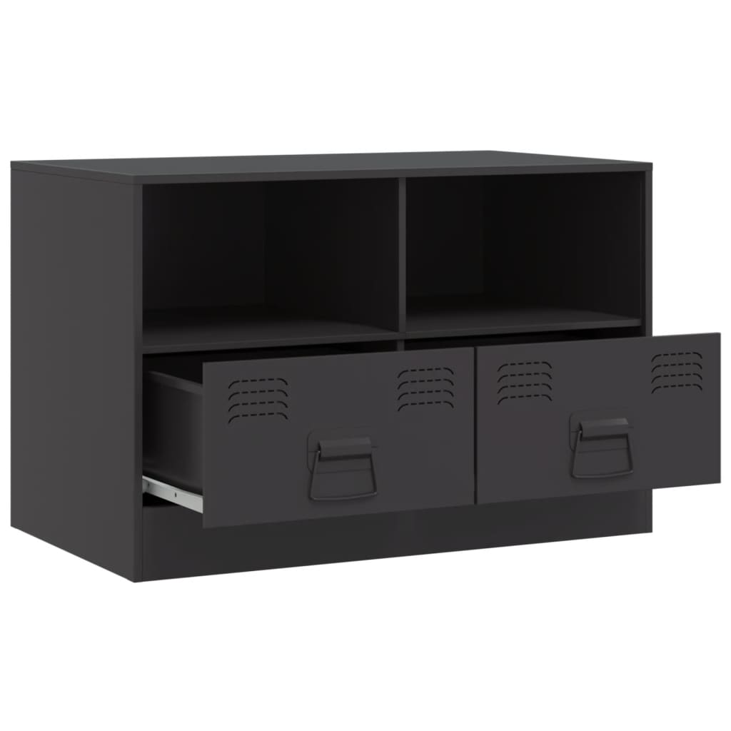 TV-skab Sort 67x39x44 cm Stål