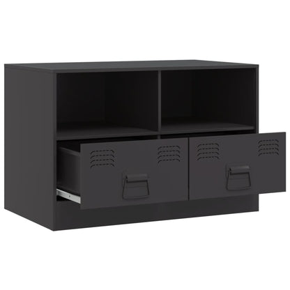 TV-skab Sort 67x39x44 cm Stål