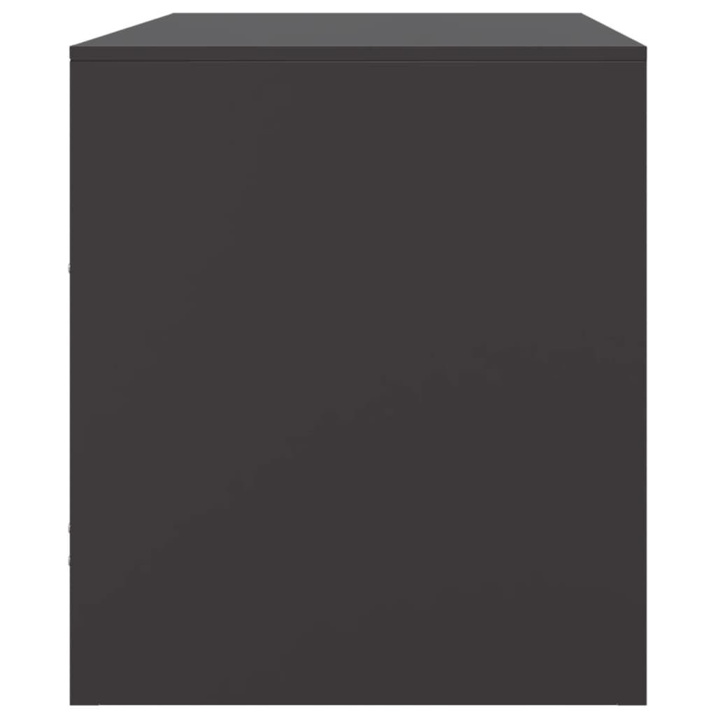 TV-skab Sort 67x39x44 cm Stål