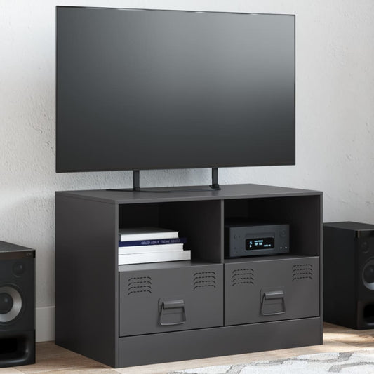 TV-skab Sort 67x39x44 cm Stål