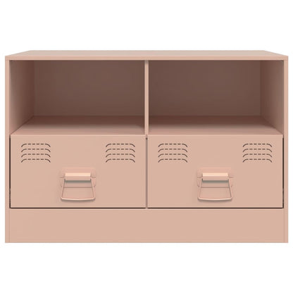 TV-Schränke 2 Stk. Rosa 67x39x44 cm Stahl