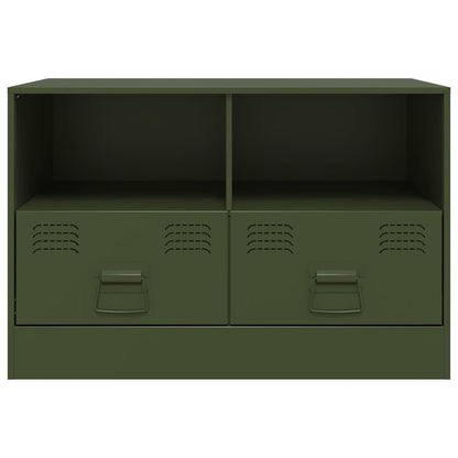 TV-Schrank Olivgrün 67x39x44 cm Stahl