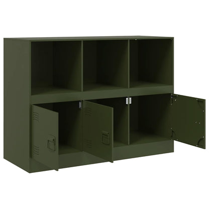 Sideboard Olivgrün 99x39x73 cm Stahl