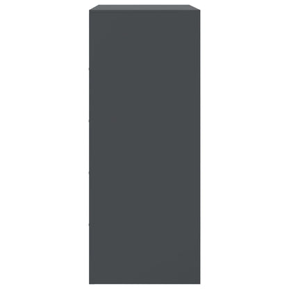 Highboard Anthrazit 67x39x95 cm Stahl