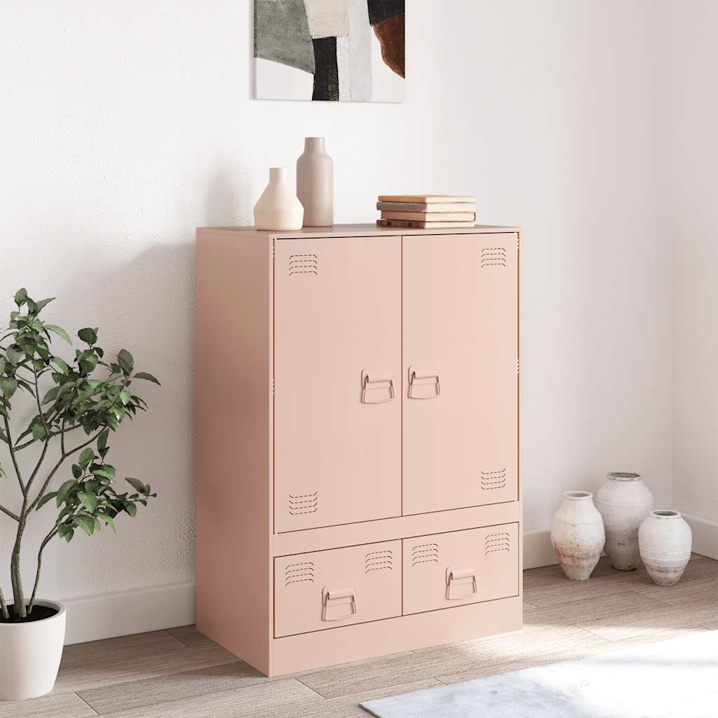 Highboard Rosa 67x39x95 cm Stahl
