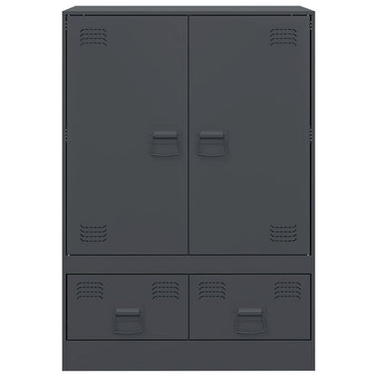 Highboard Anthrazit 67x39x95 cm Stahl