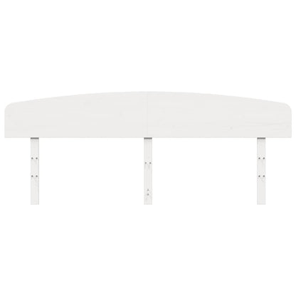 Kopfteil Weiß 200 cm Massivholz Kiefer