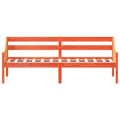 Tagesbett ohne Matratze Wachsbraun 100x200 cm Massivholz Kiefer