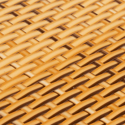 Balkon privatskærme 5 stk lysebrun 255x19 cm polyrattan