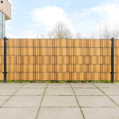 Balkon privatskærme 5 stk lysebrun 255x19 cm polyrattan