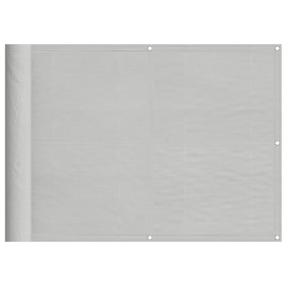 Balkon-Sichtschutz Hellgrau 75x700 cm 100 % Polyester-Oxford