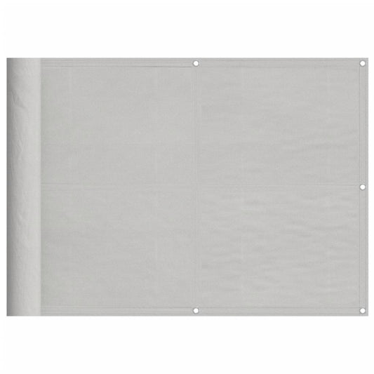 Balkon-Sichtschutz Hellgrau 75x1000 cm 100 % Polyester-Oxford