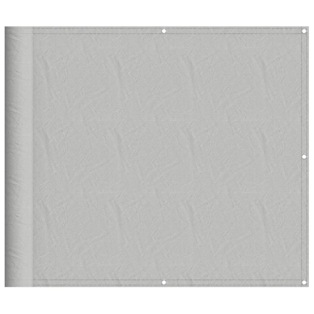 Balkon-Sichtschutz Hellgrau 90x300 cm 100 % Polyester-Oxford