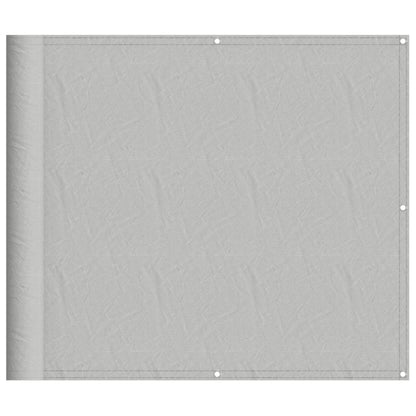 Balkon-Sichtschutz Hellgrau 90x400 cm 100 % Polyester-Oxford