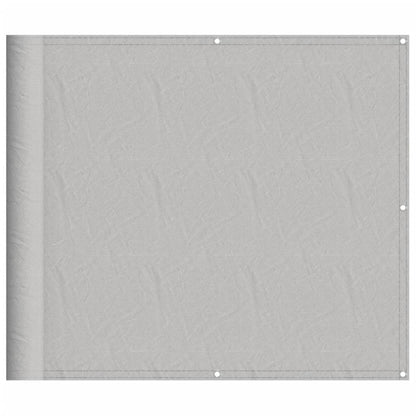 Balkon-Sichtschutz Hellgrau 90x500 cm 100 % Polyester Oxford