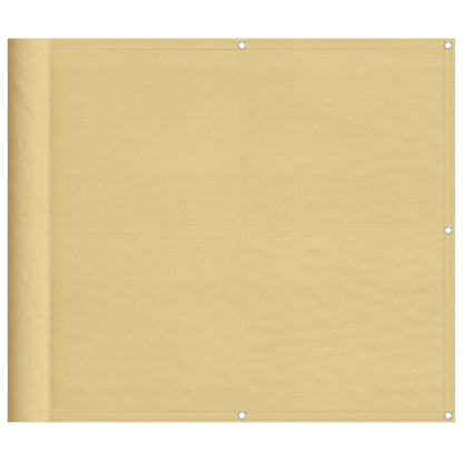 Balkonsichtschutz Sandfarben 90x300 cm 100 % Polyester-Oxford