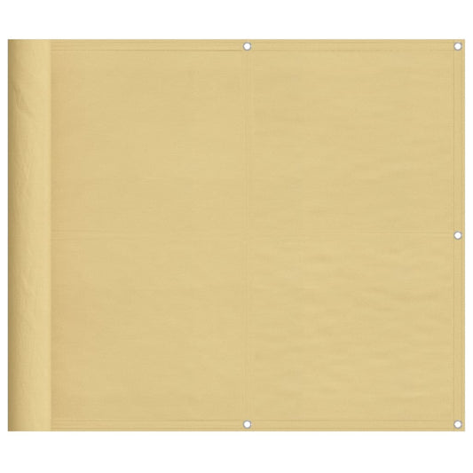 Balkon-Sichtschutz Sandfarben 90x1000 cm 100% Polyester-Oxford