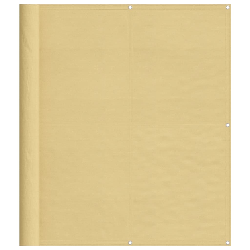 Balkon-Sichtschutz Sandfarben 120x700 cm 100% Polyester-Oxford