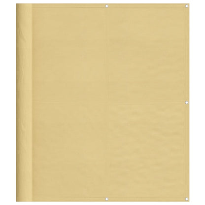 Balkon-Sichtschutz Sandfarben 120x700 cm 100% Polyester-Oxford