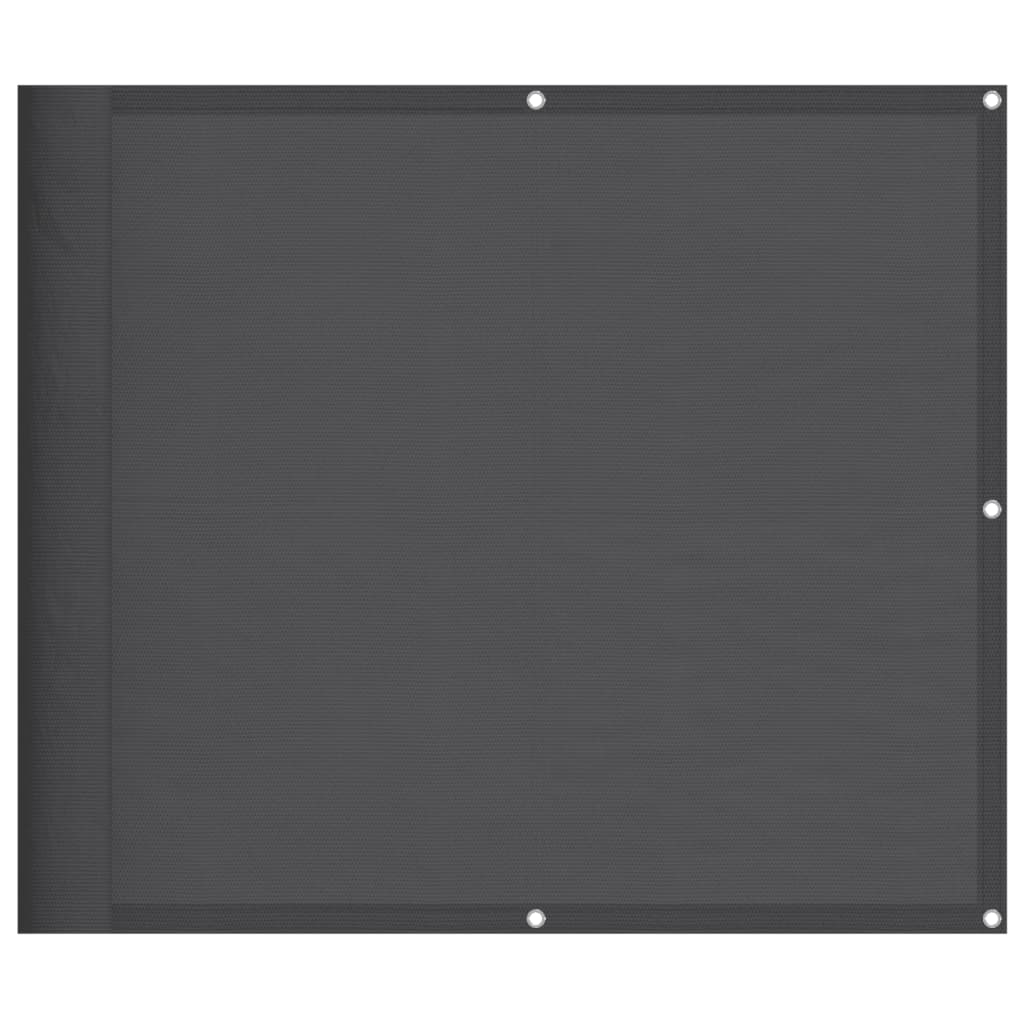 Balkon-Sichtschutz Anthrazit 90x700 cm 100 % Polyester-Oxford