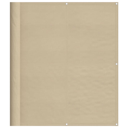 Balkon-Sichtschutz Beige 120x1000 cm 100 % Polyester-Oxford