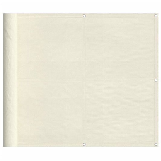 Balkon-Sichtschutz Creme 90x800 cm 100 % Polyester-Oxford