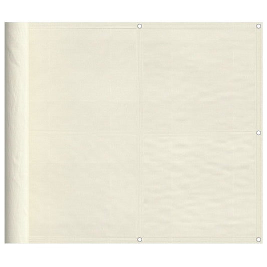 Balkon-Sichtschutz Creme 90x1000 cm 100 % Polyester-Oxford