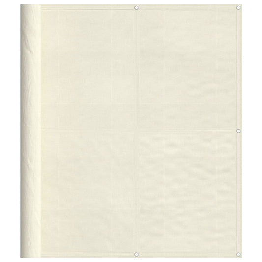 Balkon-Sichtschutz Creme 120x800 cm 100 % Polyester-Oxford