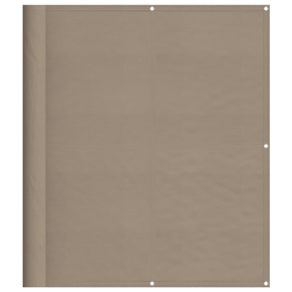 Balkon-Sichtschutz Taupe 120x700 cm 100 % Polyester-Oxford