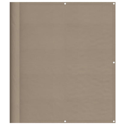 Balkon-Sichtschutz Taupe 120x700 cm 100 % Polyester-Oxford