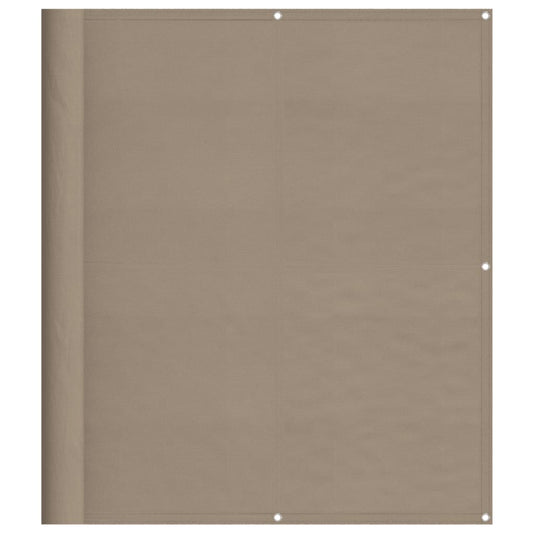 Balkon-Sichtschutz Taupe 120x700 cm 100 % Polyester-Oxford