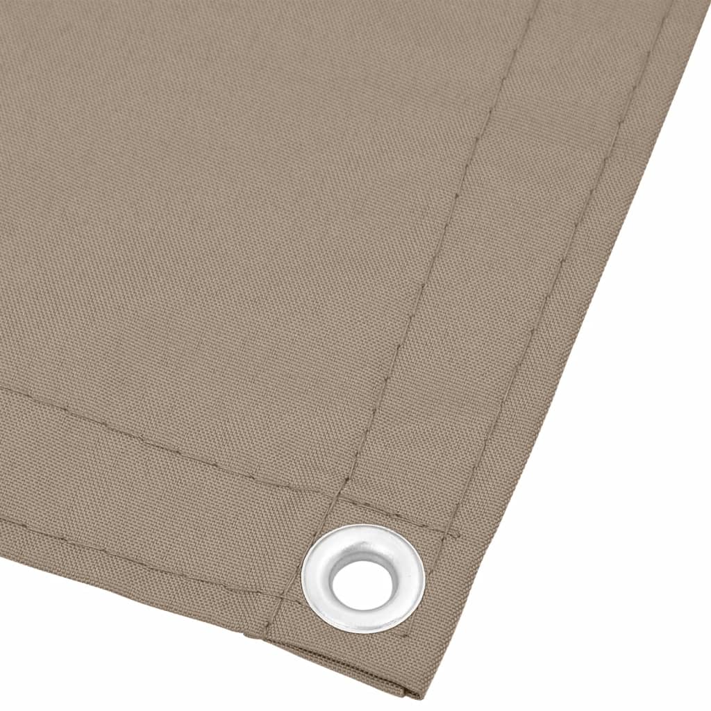 Balkon-Sichtschutz Taupe 120x700 cm 100 % Polyester-Oxford