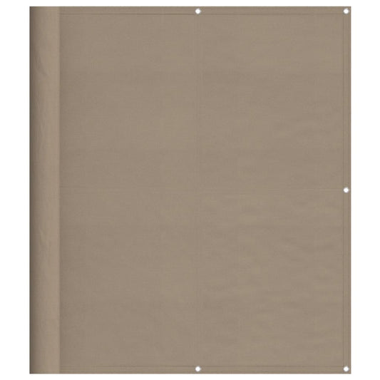 Balkon-Sichtschutz Taupe 120x800 cm 100 % Polyester-Oxford