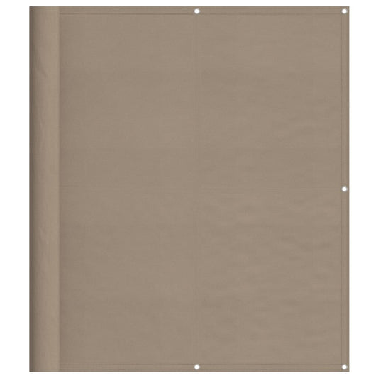 Balkon-Sichtschutz Taupe 120x1000 cm 100 % Polyester-Oxford