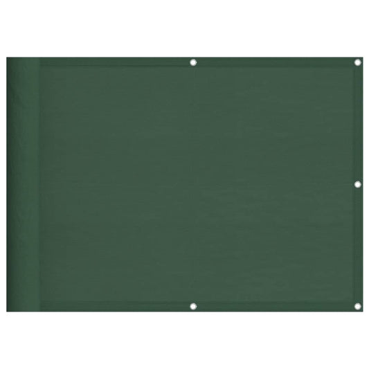 Balkon-Sichtschutz Dunkelgrün 75x800 cm 100 % Polyester-Oxford