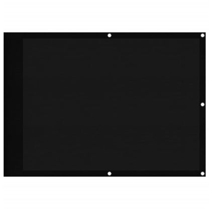 Balkon-Sichtschutz Schwarz 75x700 cm 100 % Polyester-Oxford