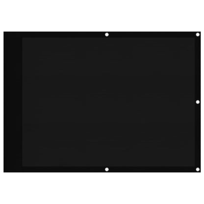 Balkon-Sichtschutz Schwarz 75x800 cm 100 % Polyester-Oxford