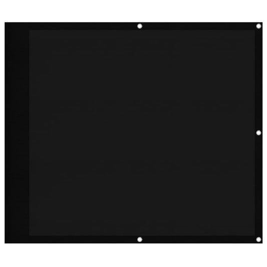 Balkon-Sichtschutz Schwarz 90x700 cm 100 % Polyester-Oxford