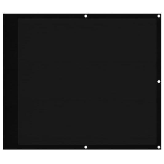 Balkon-Sichtschutz Schwarz 90x800 cm 100 % Polyester-Oxford