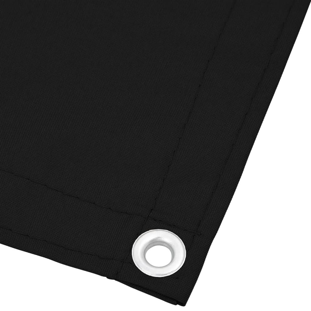 Balkon-Sichtschutz Schwarz 90x800 cm 100 % Polyester-Oxford