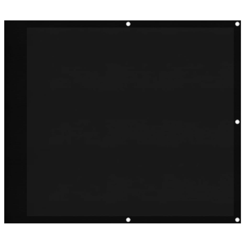 Balkon-Sichtschutz Schwarz 90x1000 cm 100 % Polyester-Oxford