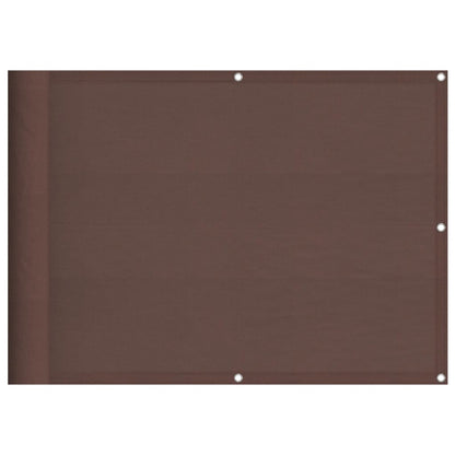 Balkon-Sichtschutz Braun 75x1000 cm 100 % Polyester-Oxford