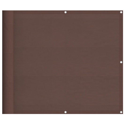 Balkon-Sichtschutz Braun 90x700 cm 100 % Polyester-Oxford