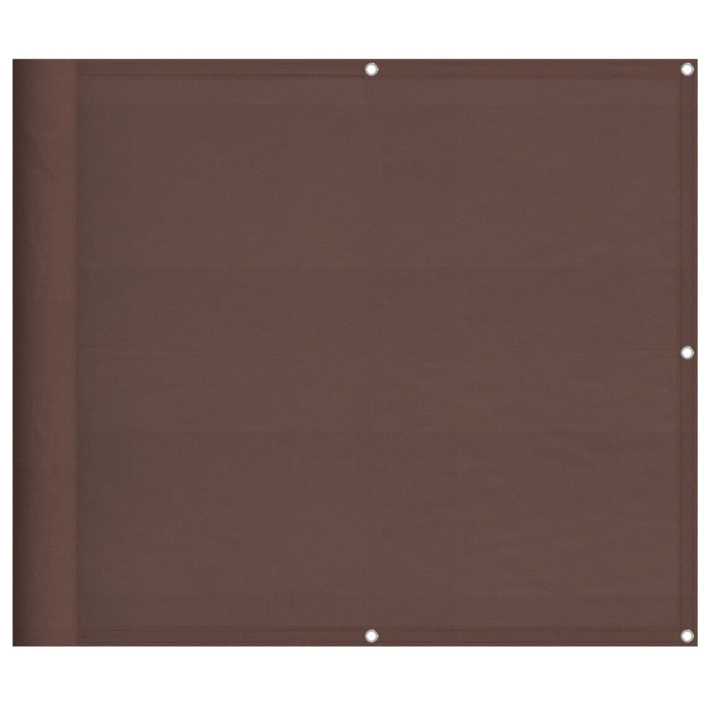 Balkon-Sichtschutz Braun 90x800 cm 100 % Polyester-Oxford